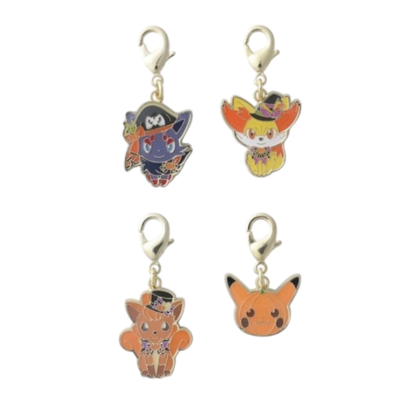 Pokemon - Halloween Harvest Festival 2022 - Anhänger Set: Vulpix-Fynx-Zorua-Pikachu
