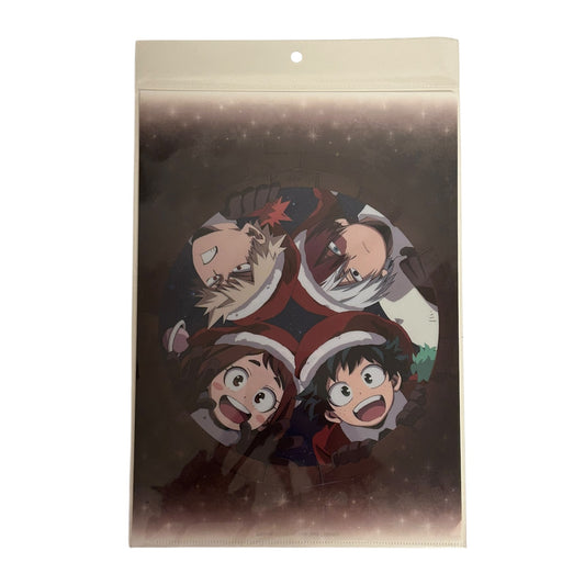 My Hero Academia - Christmas Edition - Clear File: Katsuki Bakugo & Izuku Midoriya & Shoto Todoroki & Ochako Uraraka